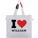 I love william Canvas Travel Bag View1