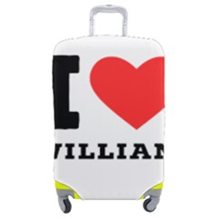 I Love William Luggage Cover (medium) by ilovewhateva