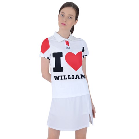 I Love William Women s Polo Tee by ilovewhateva