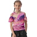 Wave Waves Ocean Sea Kids  Butterfly Cutout Tee View1