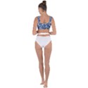 Boat Ship Background Pattern Bandaged Up Bikini Top View2