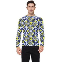 Tiles Panel Decorative Decoration Traditional Pattern Men s Long Sleeve Rash Guard by Ravend