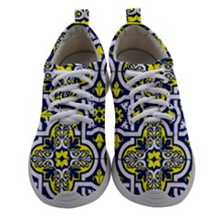 Tiles Panel Decorative Decoration Traditional Pattern Women Athletic Shoes by Ravend