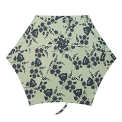 Flower Roses Rose Floral Flora Pattern Vintage Mini Folding Umbrellas by Ravend