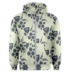 Flower Roses Rose Floral Flora Pattern Vintage Men s Zipper Hoodie by Ravend