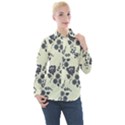 Flower Roses Rose Floral Flora Pattern Vintage Women s Long Sleeve Pocket Shirt View1