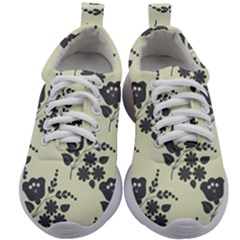 Flower Roses Rose Floral Flora Pattern Vintage Kids Athletic Shoes by Ravend