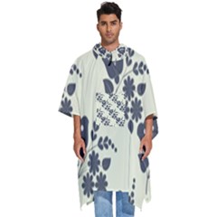 Flower Roses Rose Floral Flora Pattern Vintage Men s Hooded Rain Ponchos by Ravend