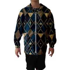 Background Non Seamless Pattern Kids  Hooded Windbreaker