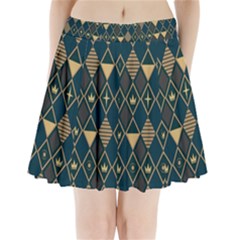 Background Non Seamless Pattern Pleated Mini Skirt by Ravend