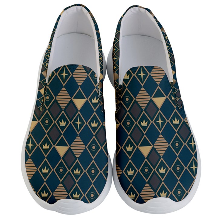 Background Non Seamless Pattern Men s Lightweight Slip Ons