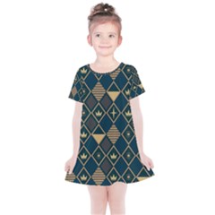 Background Non Seamless Pattern Kids  Simple Cotton Dress