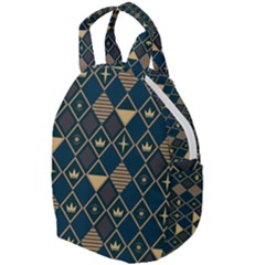 Background Non Seamless Pattern Travel Backpacks