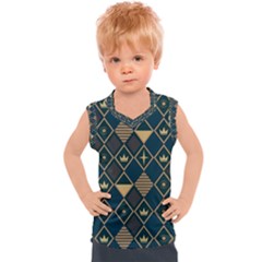 Background Non Seamless Pattern Kids  Sport Tank Top