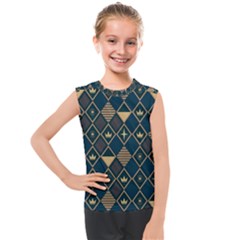 Background Non Seamless Pattern Kids  Mesh Tank Top