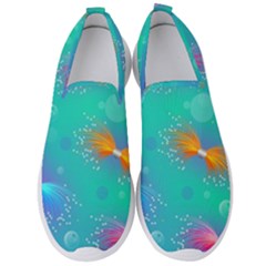 Non Seamless Pattern Blues Bright Men s Slip On Sneakers by Ravend