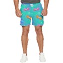 Non Seamless Pattern Blues Bright Men s Runner Shorts View1