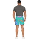 Non Seamless Pattern Blues Bright Men s Runner Shorts View4