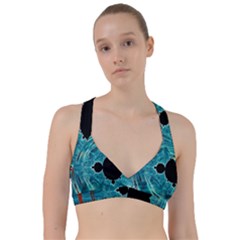 Fractal Abstract Background Sweetheart Sports Bra by Ravend