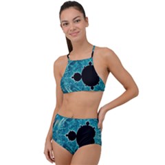 Fractal Abstract Background High Waist Tankini Set by Ravend