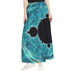 Fractal Abstract Background Maxi Chiffon Skirt by Ravend