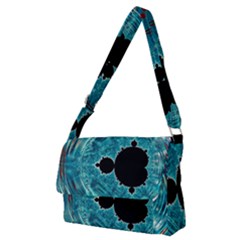 Fractal Abstract Background Full Print Messenger Bag (m) by Ravend