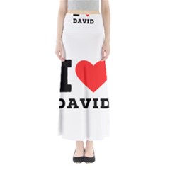 I Love David Full Length Maxi Skirt by ilovewhateva