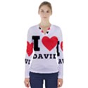 I love david V-Neck Long Sleeve Top View1