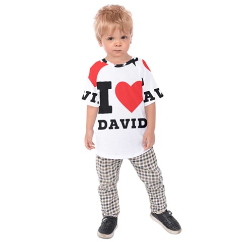 I Love David Kids  Raglan Tee by ilovewhateva