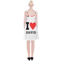 I love david Spaghetti Strap Velvet Dress View2