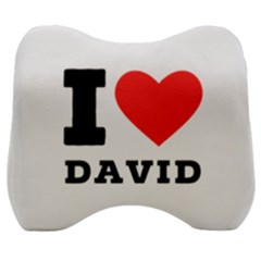 I Love David Velour Head Support Cushion by ilovewhateva