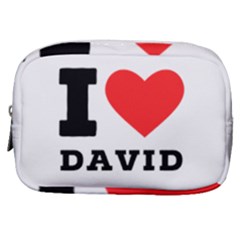 I Love David Make Up Pouch (small) by ilovewhateva