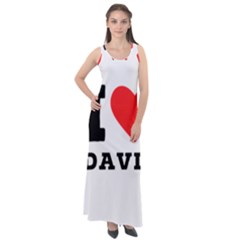 I Love David Sleeveless Velour Maxi Dress by ilovewhateva