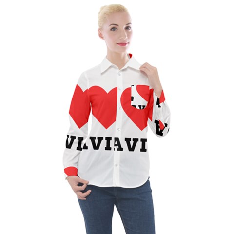 I Love David Women s Long Sleeve Pocket Shirt by ilovewhateva