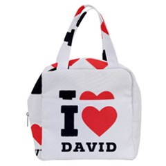 I Love David Boxy Hand Bag by ilovewhateva