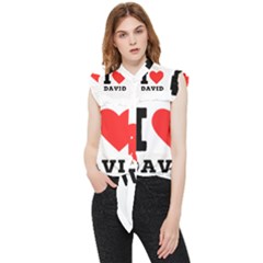 I Love David Frill Detail Shirt by ilovewhateva