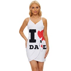 I Love David Wrap Tie Front Dress by ilovewhateva