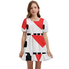 I Love David Kids  Short Sleeve Dolly Dress by ilovewhateva