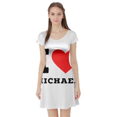 I Love Michael Short Sleeve Skater Dress by ilovewhateva