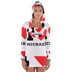 I Love Michael Long Sleeve Hooded T-shirt by ilovewhateva