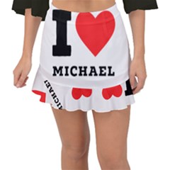 I Love Michael Fishtail Mini Chiffon Skirt by ilovewhateva