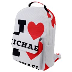 I Love Michael Flap Pocket Backpack (small) by ilovewhateva