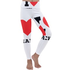 I Love Michael Kids  Lightweight Velour Classic Yoga Leggings by ilovewhateva