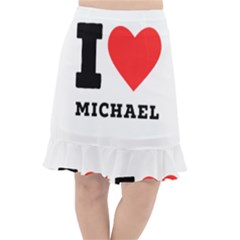 I Love Michael Fishtail Chiffon Skirt by ilovewhateva