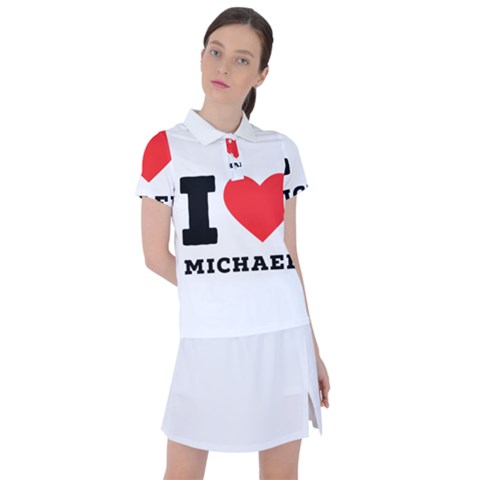 I Love Michael Women s Polo Tee by ilovewhateva