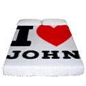 I love john Fitted Sheet (Queen Size) View1