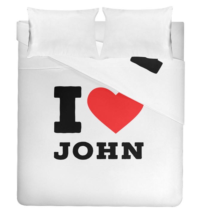 I love john Duvet Cover Double Side (Queen Size)