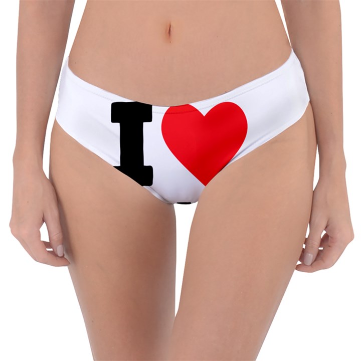 I love john Reversible Classic Bikini Bottoms