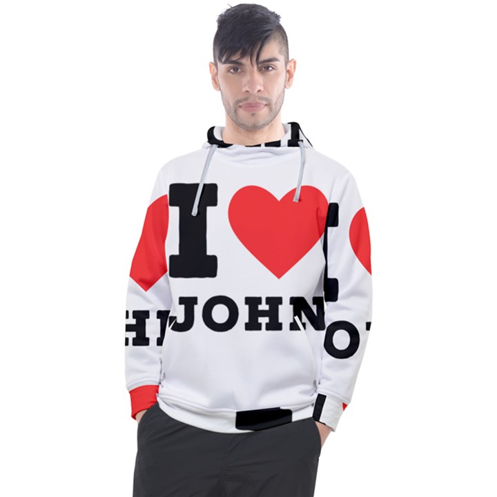 I love john Men s Pullover Hoodie