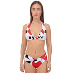 I Love John Double Strap Halter Bikini Set by ilovewhateva